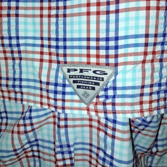 Columbia Men's PFG Super Bahama Plaid,Short Sleeve, Breathable, UV Protection,XL - Picture 3 of 12